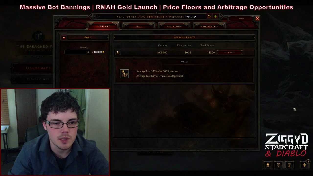 Diablo 3: Massive Wave of Bot Bans, RMAH Gold Launch, and Gold Value Arbitrage Opportunities