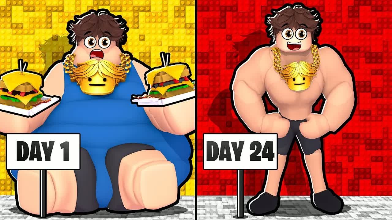 CaylusBlox! 24 Days to Lose 9 999 lbs in Roblox
