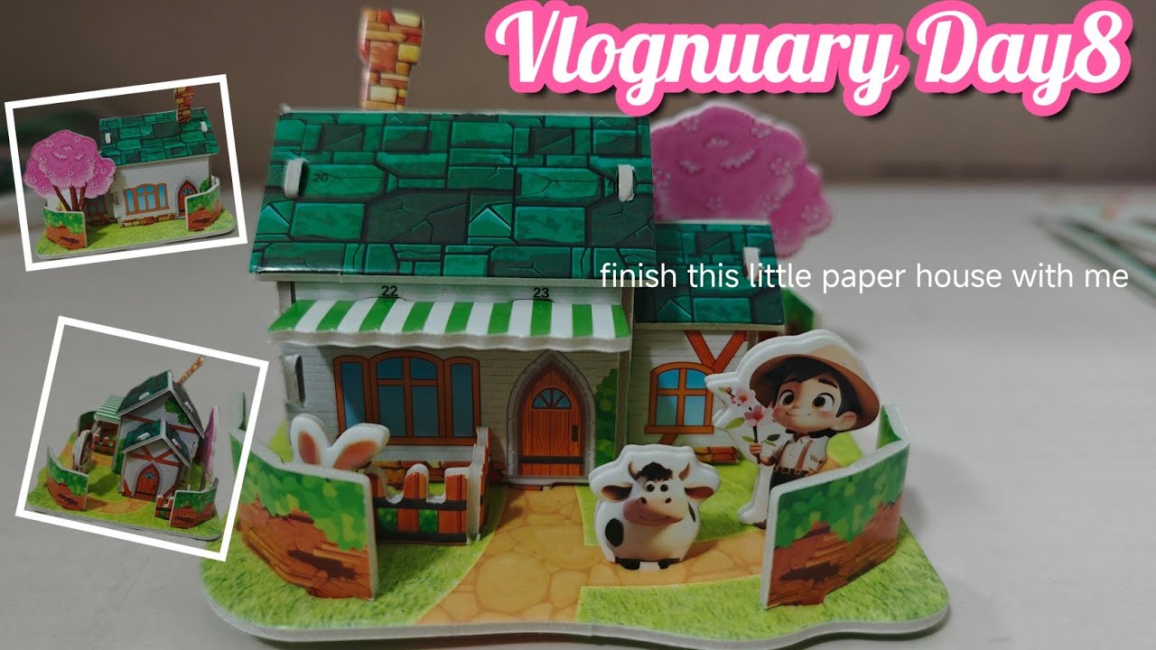 Vlognuary Day8 | 和我一起拼乡村小屋吧！|kind of my dream house