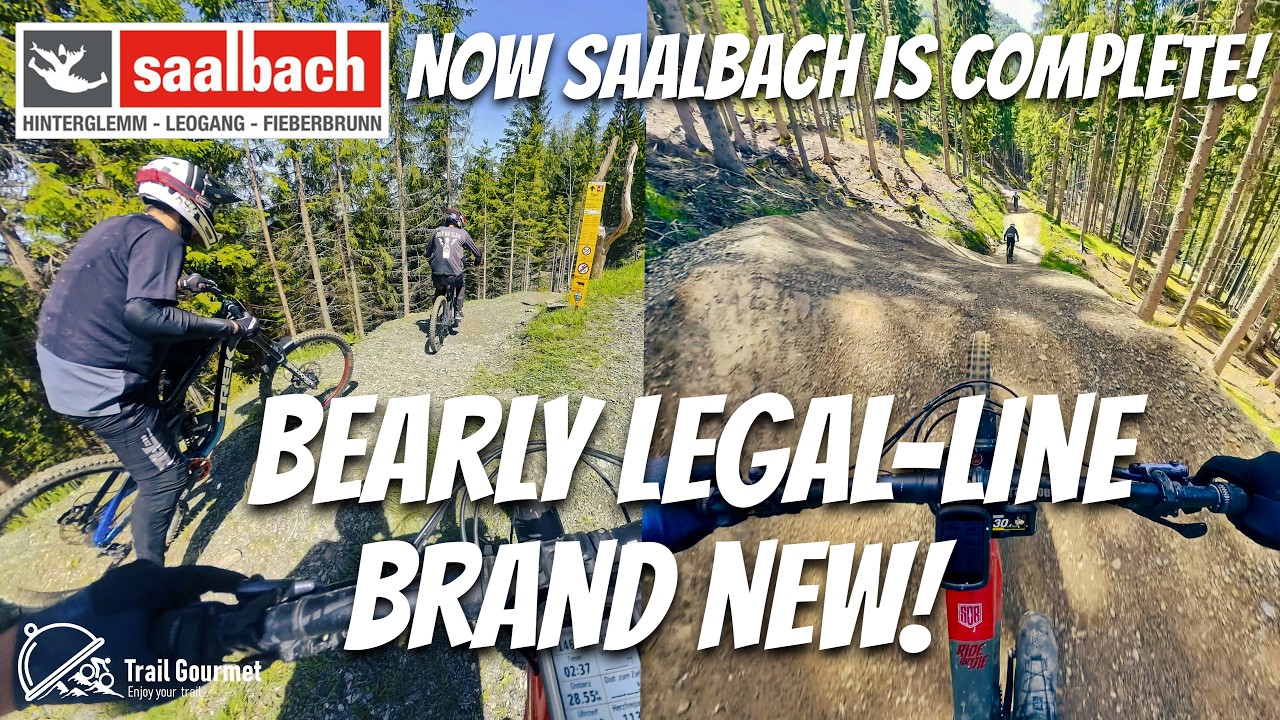 Saalbach brand new trail! Bearly Legal-Line - red flow/gravity option of XLine! Massive jumps!