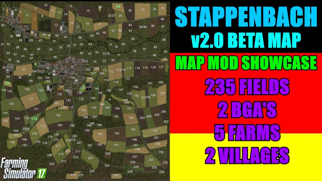Farming Simulator 17 - Stappenbach v2.0 Beta Map 