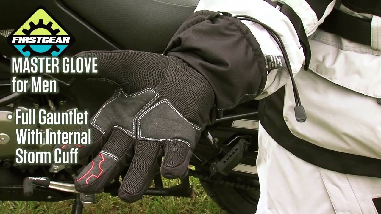 Firstgear Master Waterproof/Breathable Textile Gloves - Available at J&P Cycles