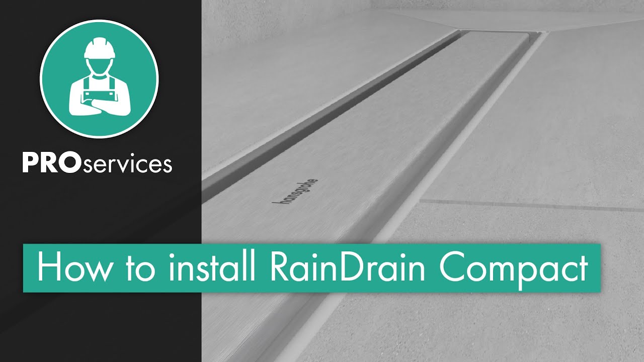 How to install a hansgrohe RainDrain Compact