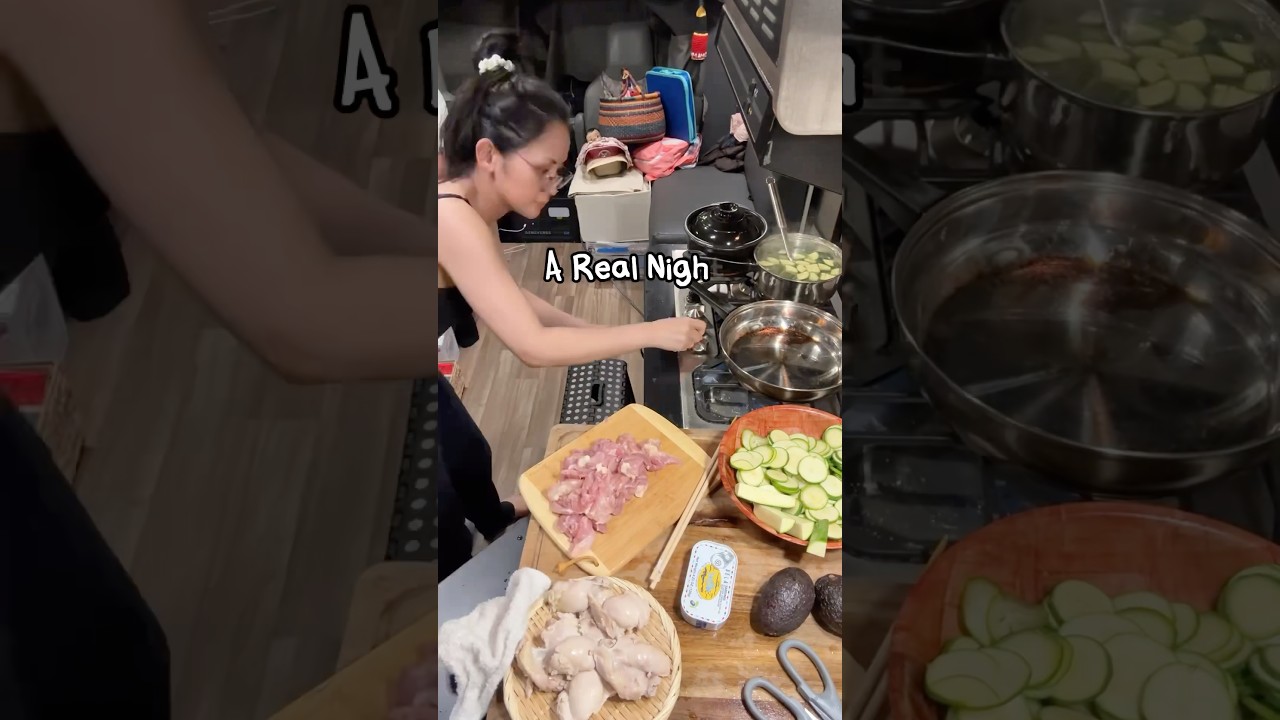 Kimono Mom Realistic Night Routine | Van Life Japanese Family