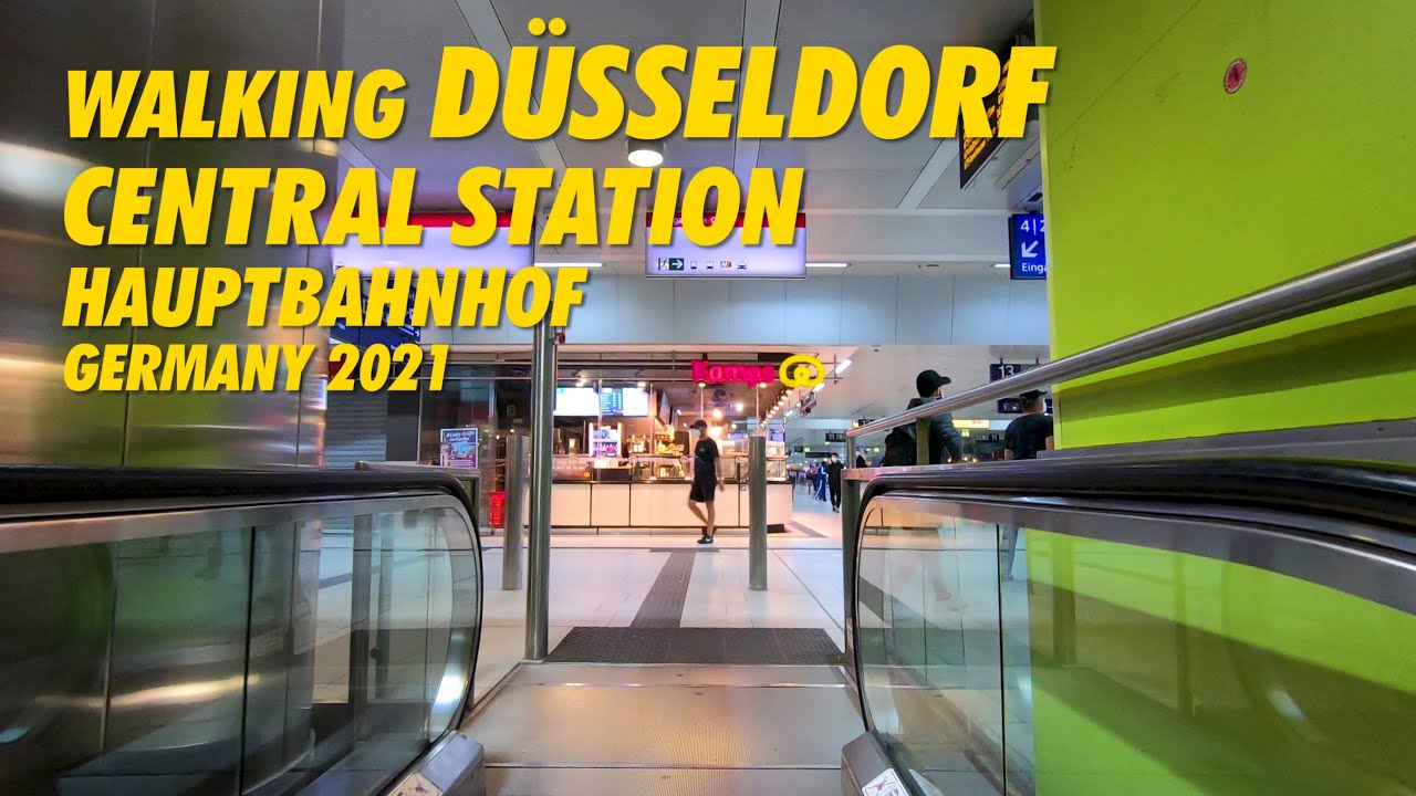 Walking D&Uuml;SSELDORT Central Station - HAUPTBAHNHOF 2021 !!! D&uuml;sseldorf HBF Rundgang 4K !!!