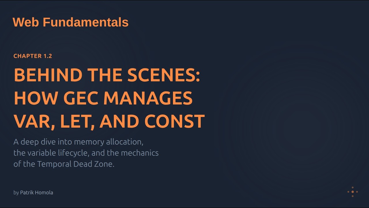 Chapter 1.2 | Behind the Scenes: How GEC Manages var, let, and const