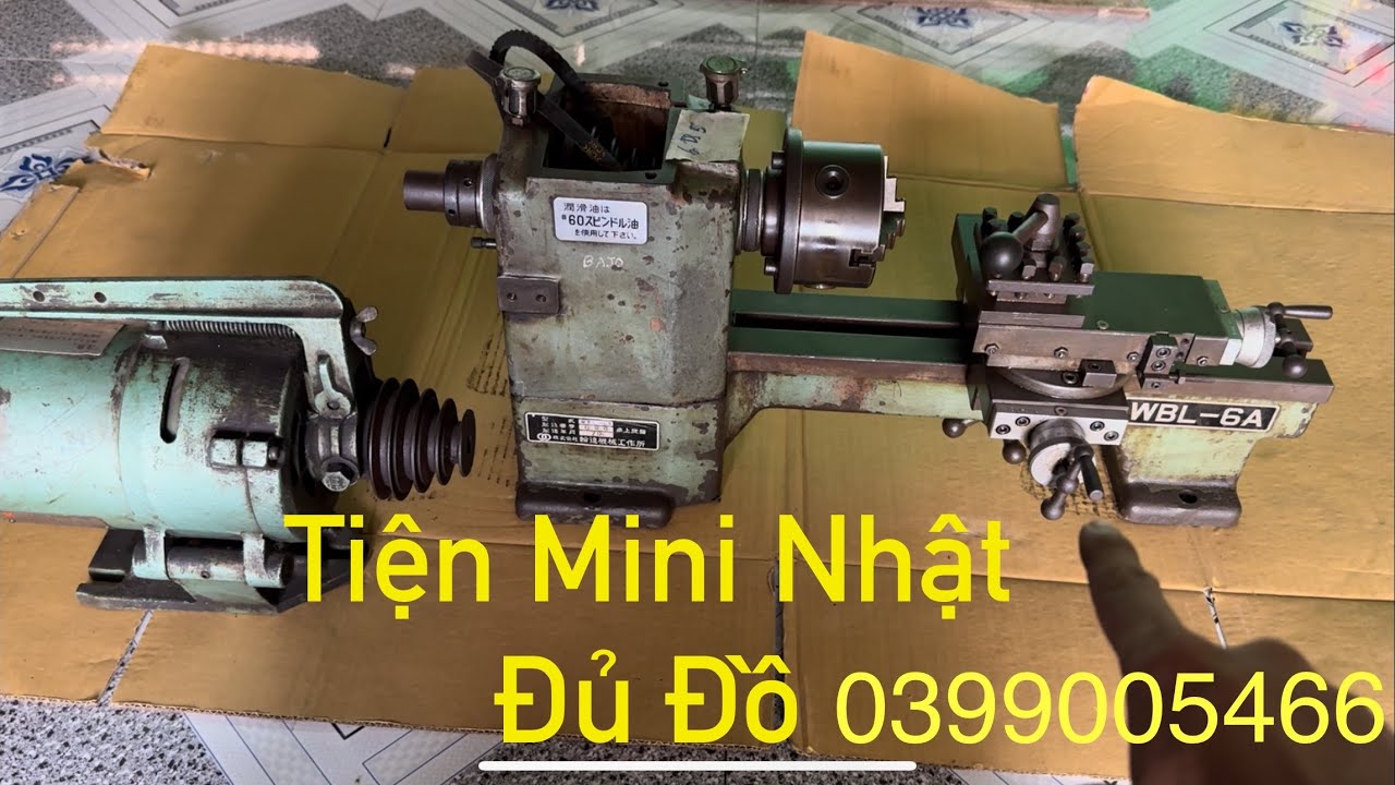 Máy Tiện Mini Nhật Bãi| Đủ Đồ Về Dùng 0399005466, Hàng Bãi Nhật Giá Rẻ