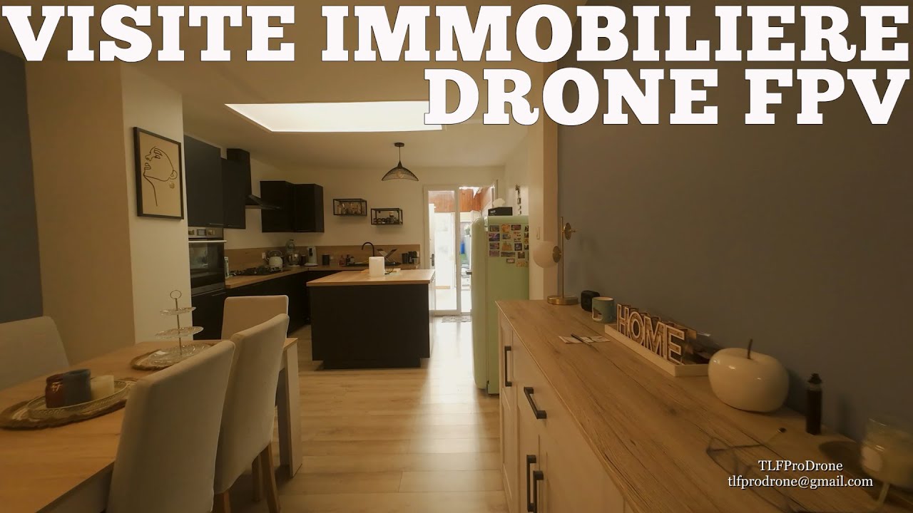 VISITE IMMOBILIERE PAR DRONE FPV AVATA 2! JOLIE ET CHALEUREUSE MAISON DE VILLE 4K!