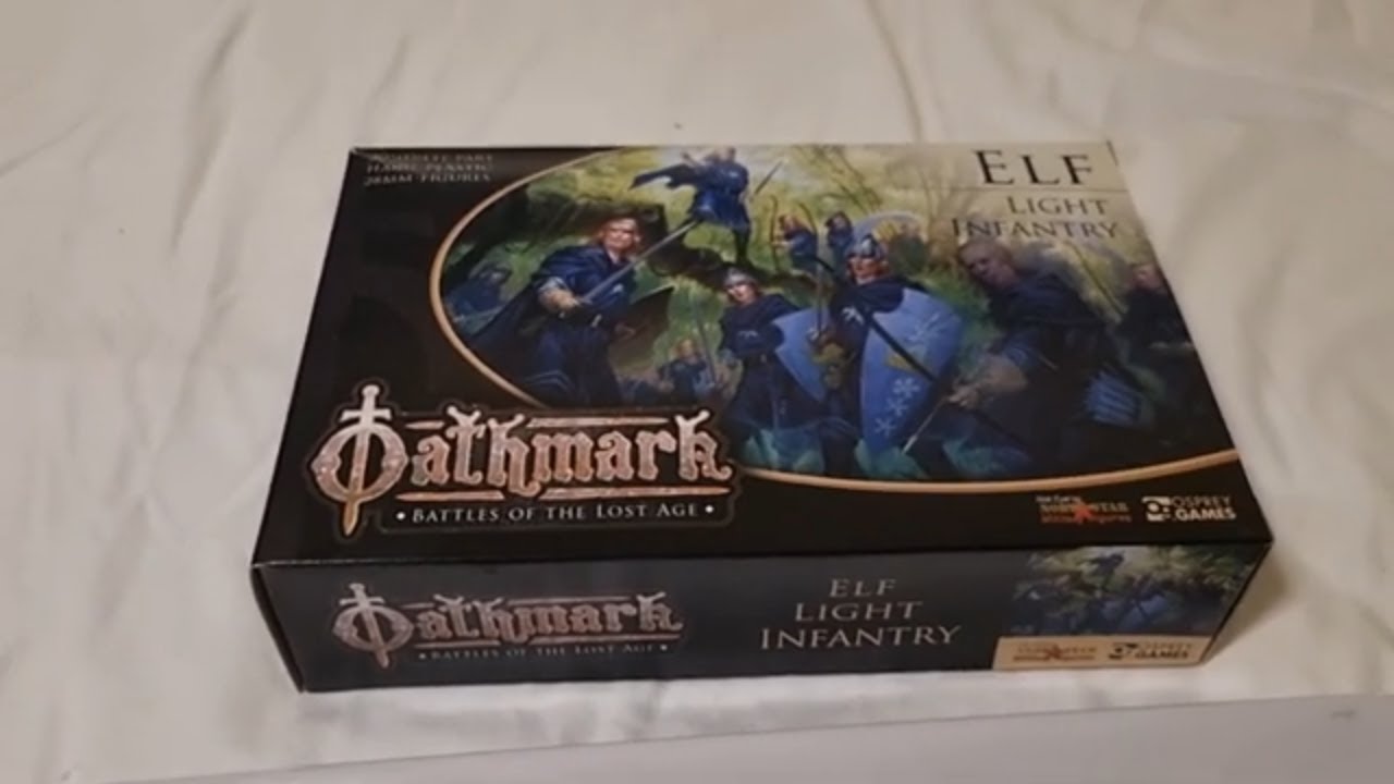 Oathmark Elf Light Infantry unboxing - for my Bright Elf Army