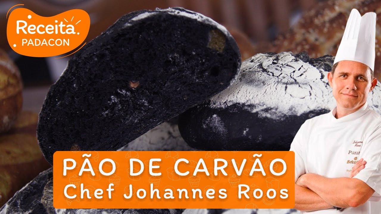 Pão de Carvão Ativo, Avelãs e Damasco com fermentação natural | Johannes Roos | Receita PADACON