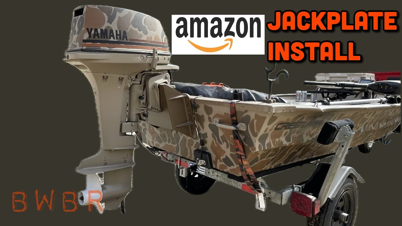 Установка подъемной платформы Amazon на лодку типа Jon Boat.