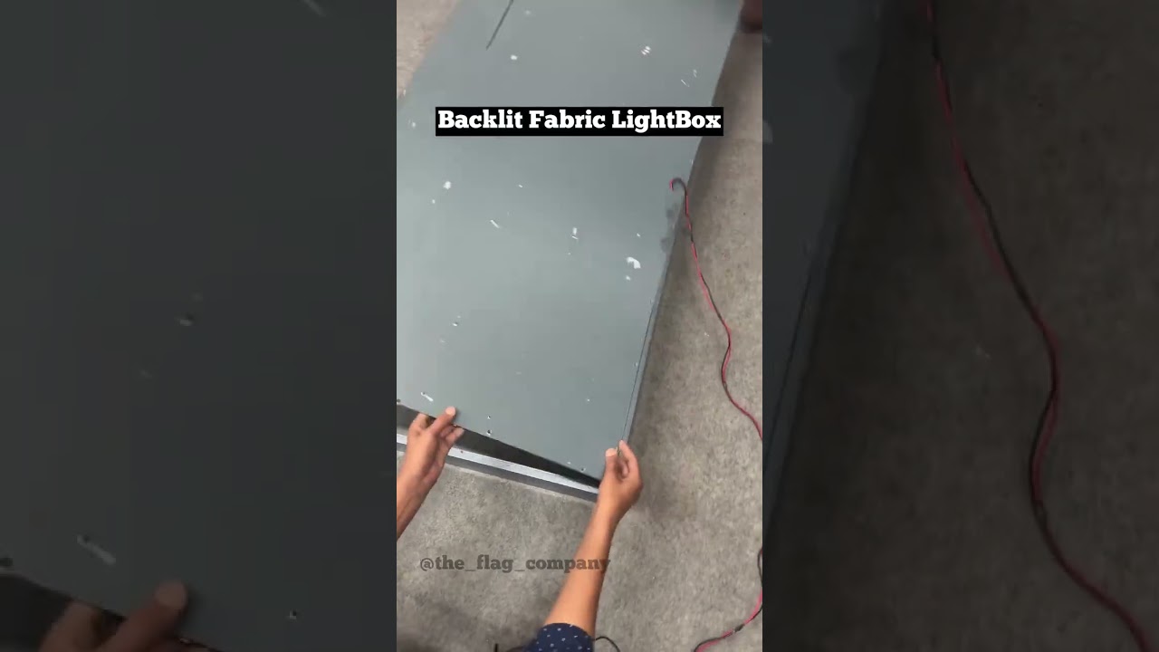 Backlit Fabric Lightbox