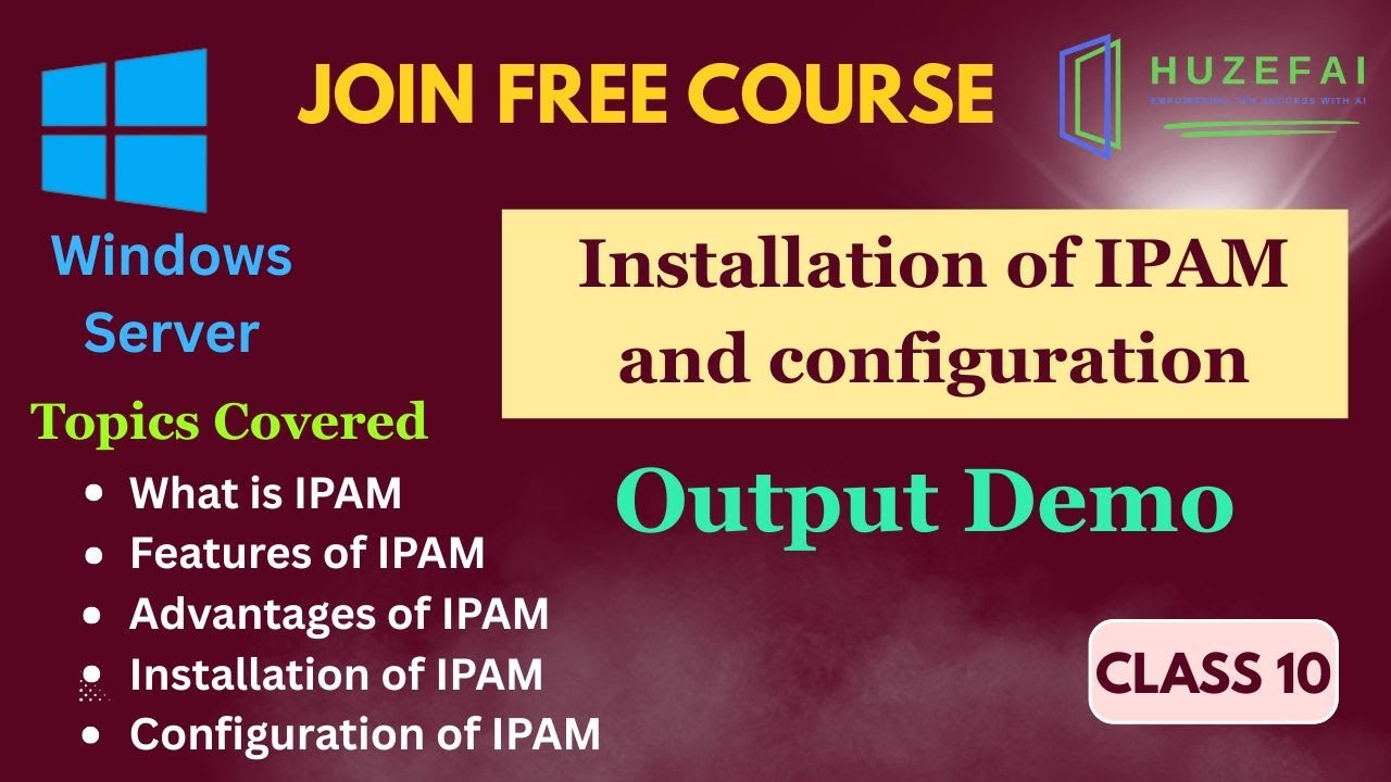 #IPAM(Demo) What is IPAM Install and Configuration in Windows Server | Ekascloud | Huzefa