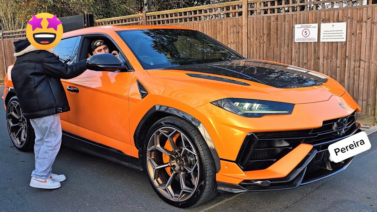 Fulham Players Leave Training Grounds in Their Cars. Traore, Leno, Vinicius