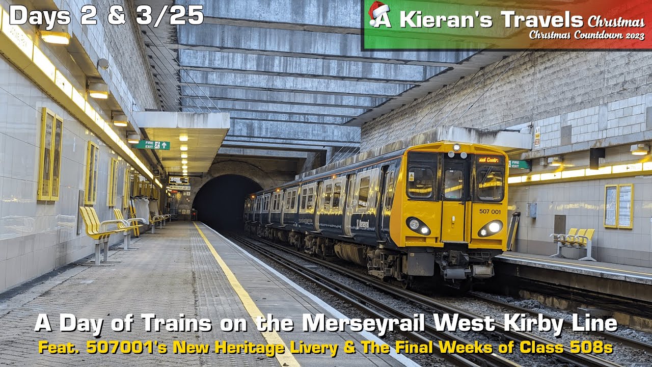 (2 & 3) A Day of Trains on Merseyrail's West Kirby Line (Feat. 507001 & More) | 01/12/23