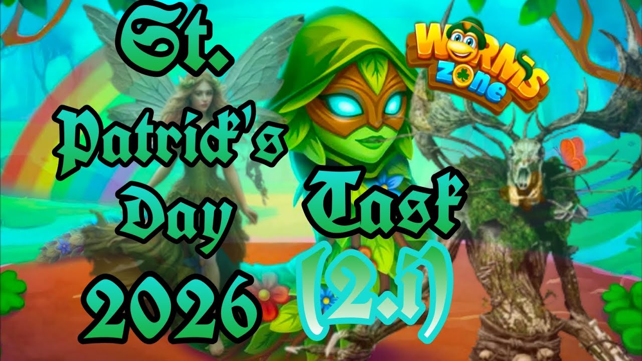 🍀🟢 Worms Zone.io St. Patrick's Day 2026 Task (2.i) 🍀🟢 by 4Games_#1217