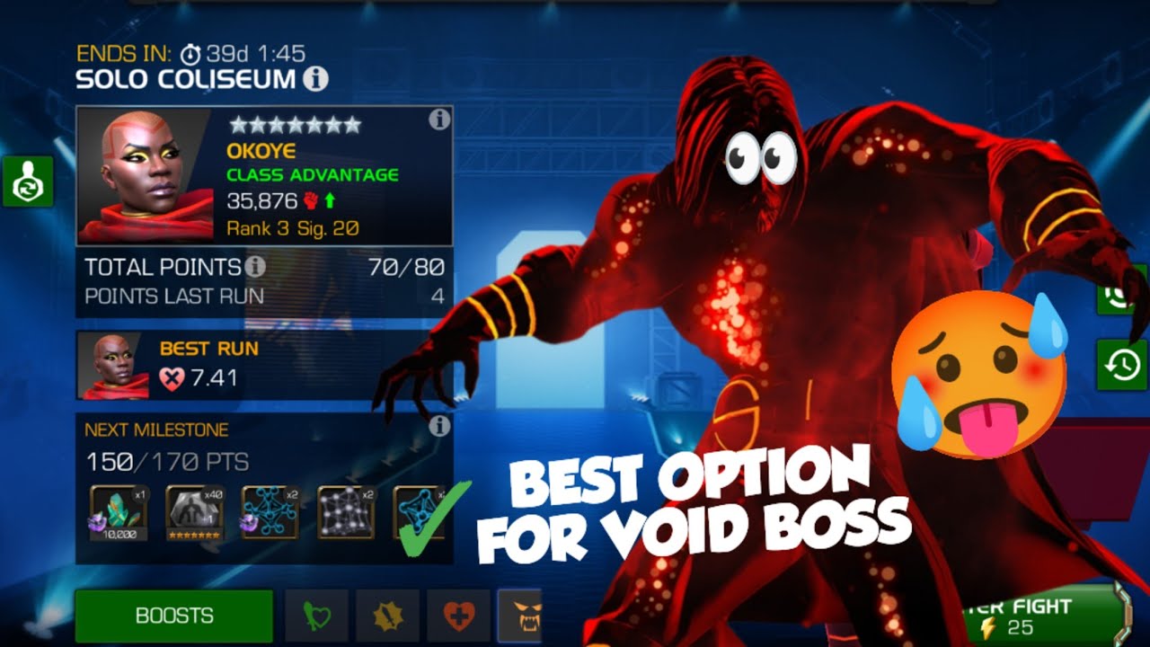 MCOC SOLO COLISEUM 7 HEALTH BAR DONE  & BEST OPTION FOR VOID BOSS #kabam #mcoc #marvel 