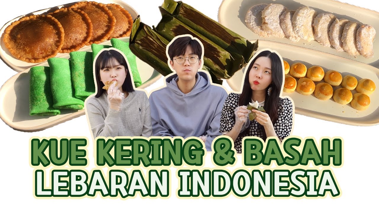 [IDUL FITRI] REAKSI TEMAN KOREA KUE LEBARAN INDONESIA di KOREA