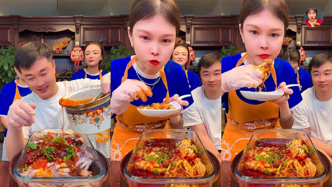 【ASMR MUKBANG】Epic Mukbang Madness(에픽 먹방 광기): Devouring a Mountain of Food。음식 산을 집어삼키다 N02-110326-1