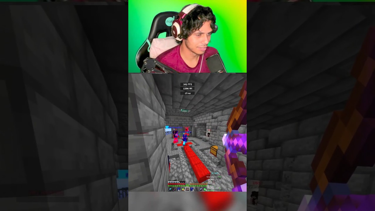 FIZEMOS UMA FARM NO MINECRAFT BEDWARS MUSHMC #mushmc #bedwarsmush #shorts #servidorminecraft