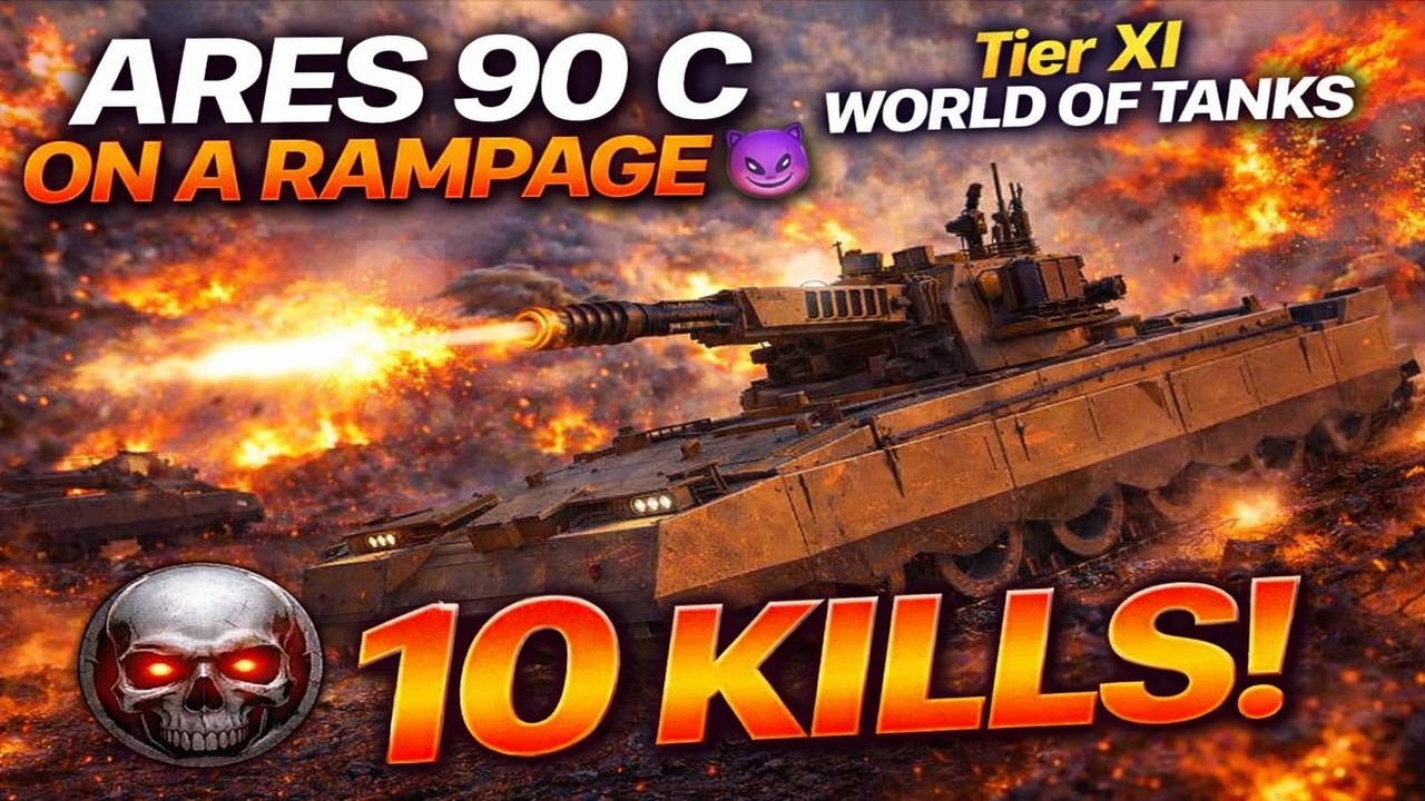 ARES 90 C WENT ON A RAMPAGE 😈 10 KILLS! | Tier XI World of Tanks