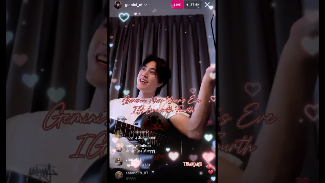 Gemini's New Year's Eve IG Live with Fourth ❤#geminifourth  #fourthnattawat  #gemini #fourthig