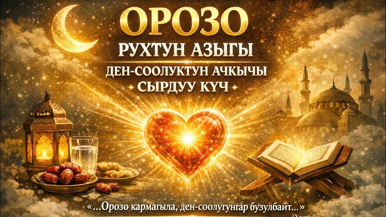 Ден- соолуктун ачкычы.Рух-Азыгы Орозо.