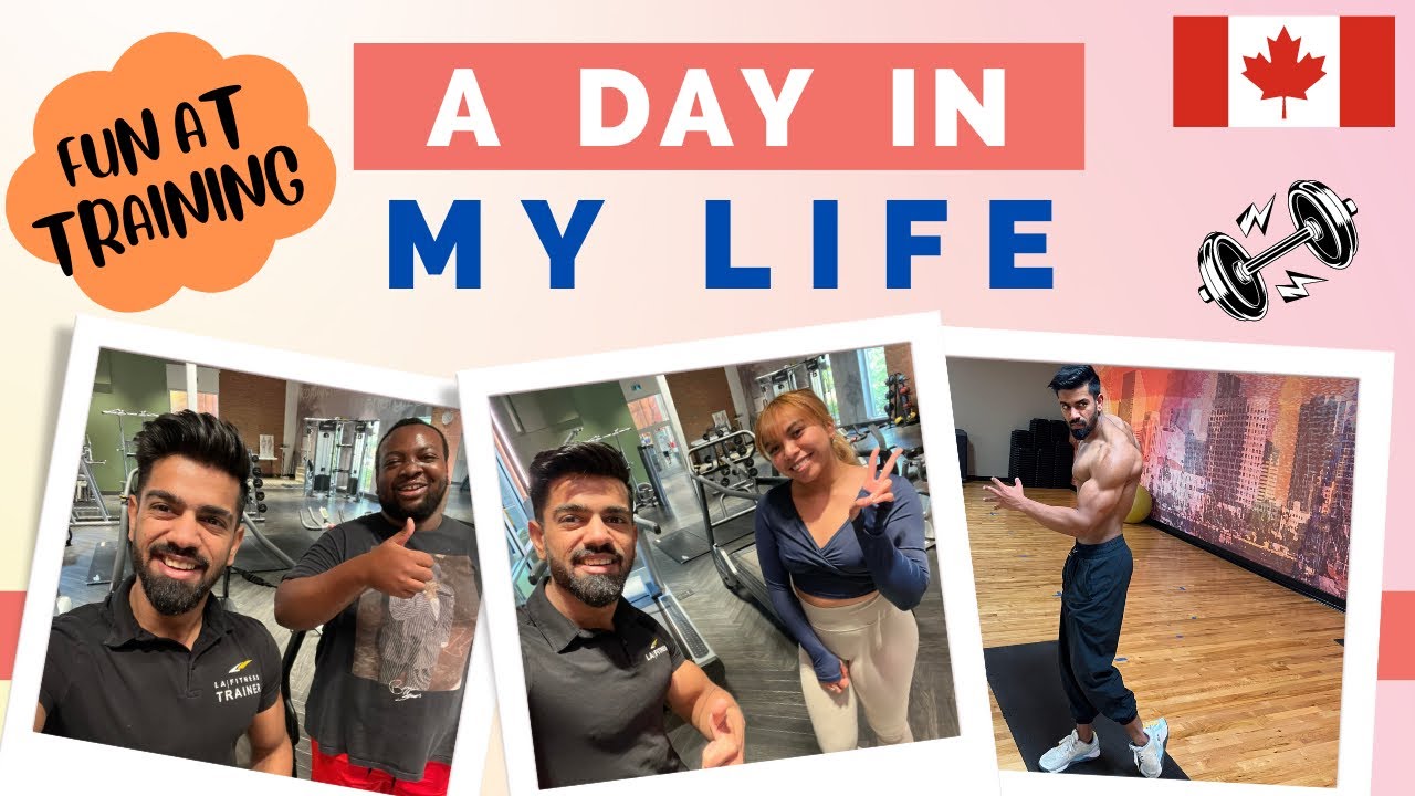 LIFE OF PERSONAL TRAINER IN CANADA🇨🇦 | A DAY IN MY LIFE IN CANADA  #lifeincanada #gymlife #fitness
