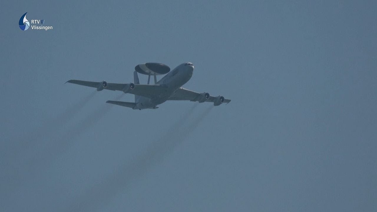 Rescue Zeeland 2025 - Fly-by Boeing E-3A AWACS