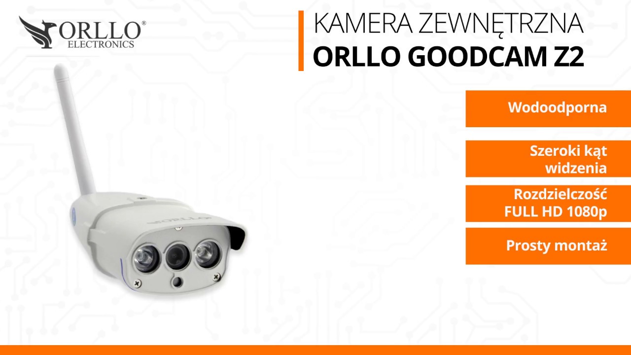 ORLLO GOODCAM Z2 Test Kamera zewnętrzna bezprzewodowa Sony Full HD 1080p - oryginalne nagranie