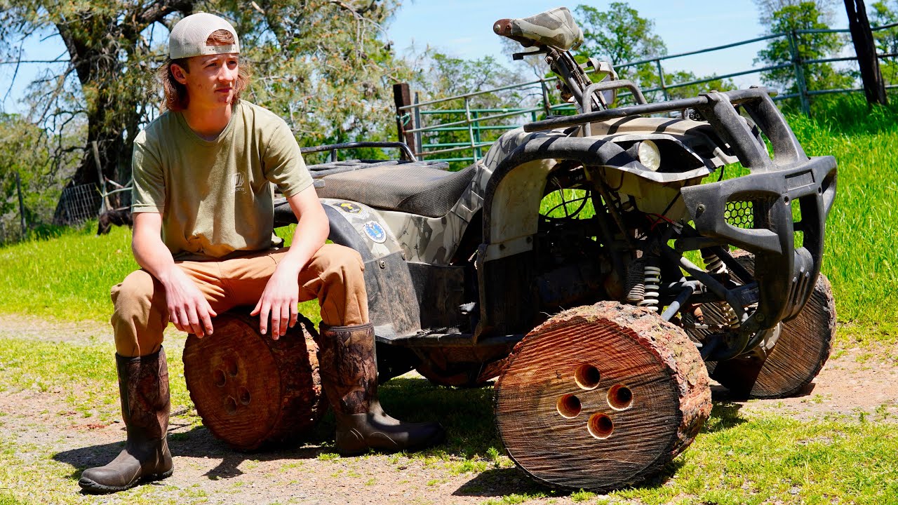 I Put LOG WHEELS On My Quad (To Get Infinite Traction)