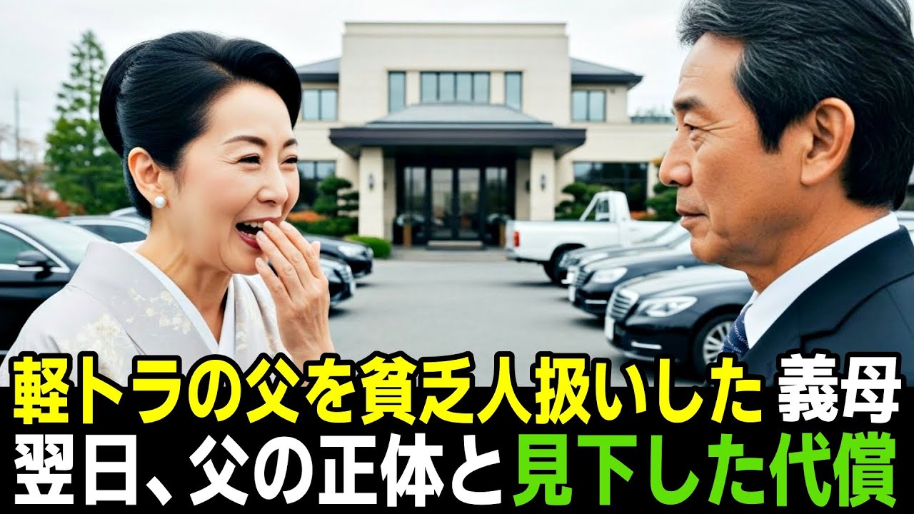 顔合わせに古い軽トラで来た父を「貧乏人」と見下した義母。婚約破棄を迫った翌日、父が見せた“本当の姿”【朗読・逆転】