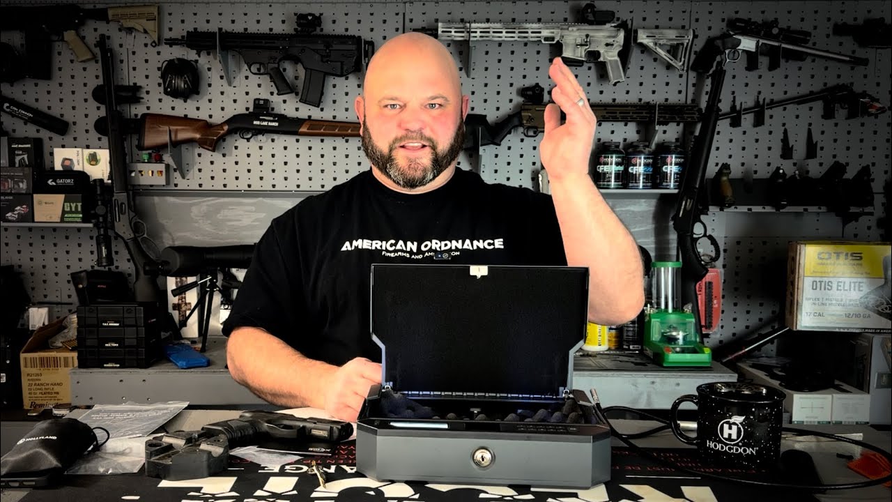Your Hand is the Key! Cutting Edge Contactless Biometric Pistol Safe Opens By Reading Your Palm!