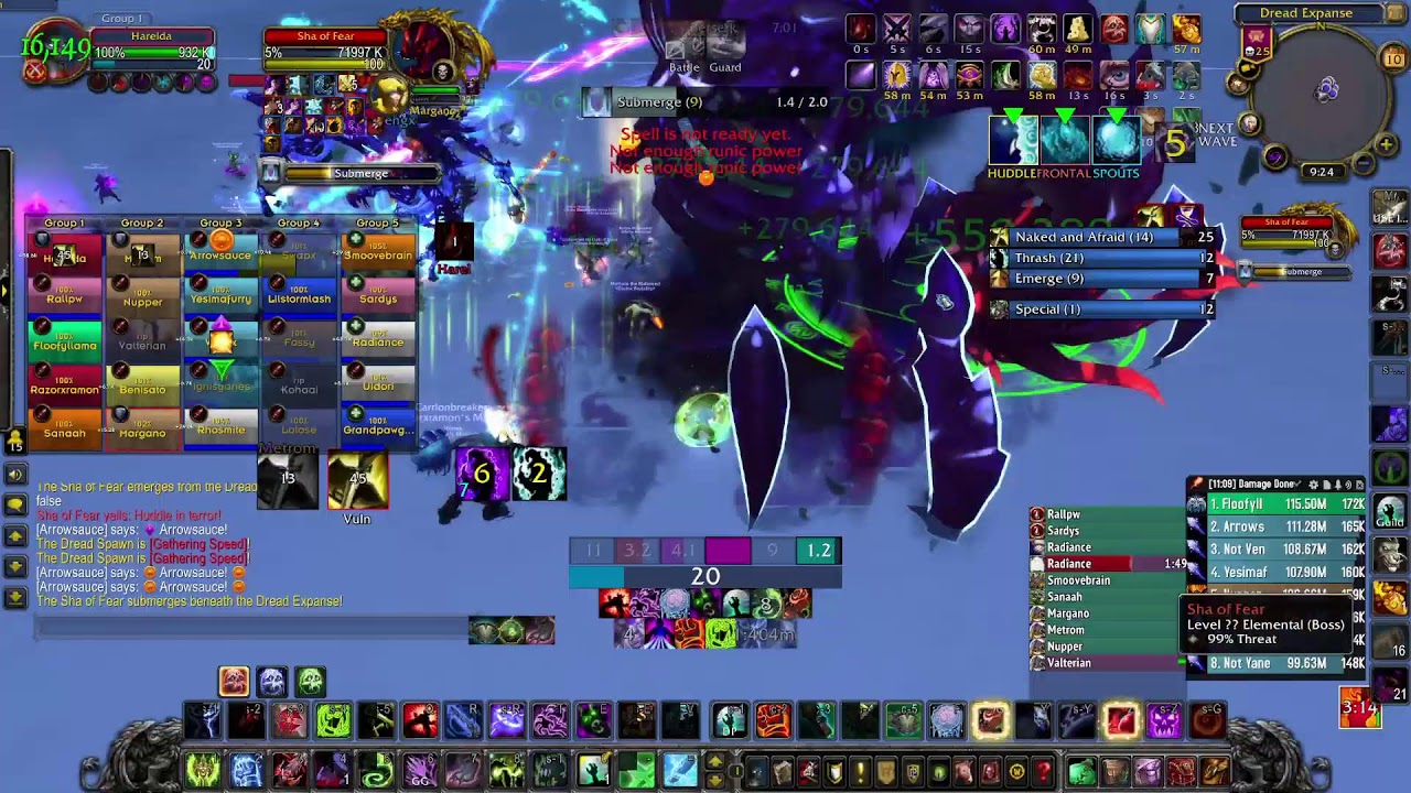 WoW Mop Blood DK! HOF/TOES 25H!! Full clear!