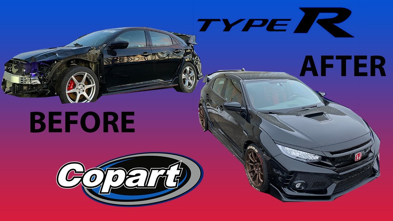 REBUILDING A WRECKED TYPE R FROM COPART IN 15 MINUTES