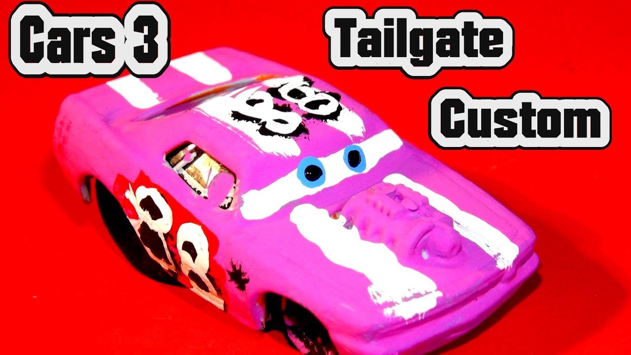 Pixar Cars 3 Custom Tailgate Demolition Derby Crazy 8 Race Cars with Primer Lightning McQueen Cars