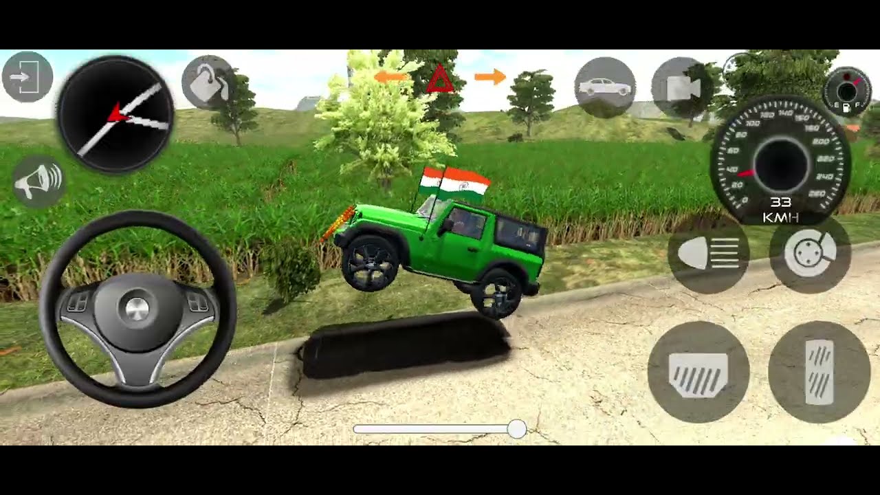 Modified 4x4 Mahindra Thar Car Game: Indian Cars Simulator - Gadi Wala Game - Android Gameplay 2026 