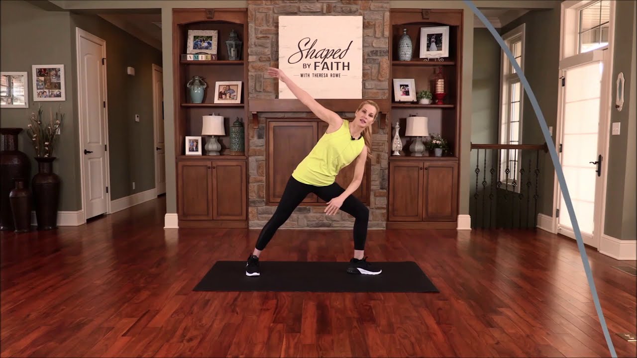 Full Body Stretching Workout & Exercises for all Fitness Levels | Shaped by Faith with Theresa Rowe