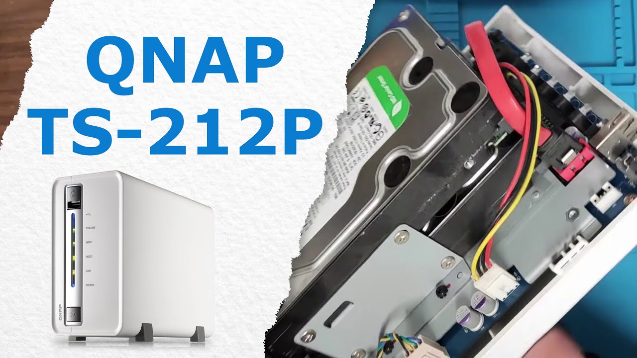 QNAP TS-212P NAS disassembly, cleanup, etc. [26.12.2025] [SUBTITLES]