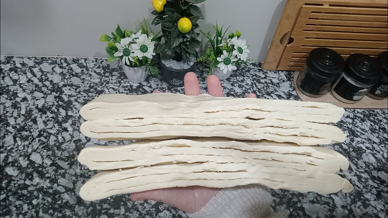 رمضان 2024#عجين مورق la pâte feuilletée  بنصف كيلوا دقيق ناجح💯 على طريقةالمخابز الكبرى بكل احترافية