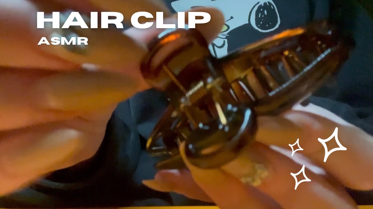 ASMR Hair Claw Clip 💖 Fast Tapping, Scratching & Visual Triggers (Lofi, No Talking)