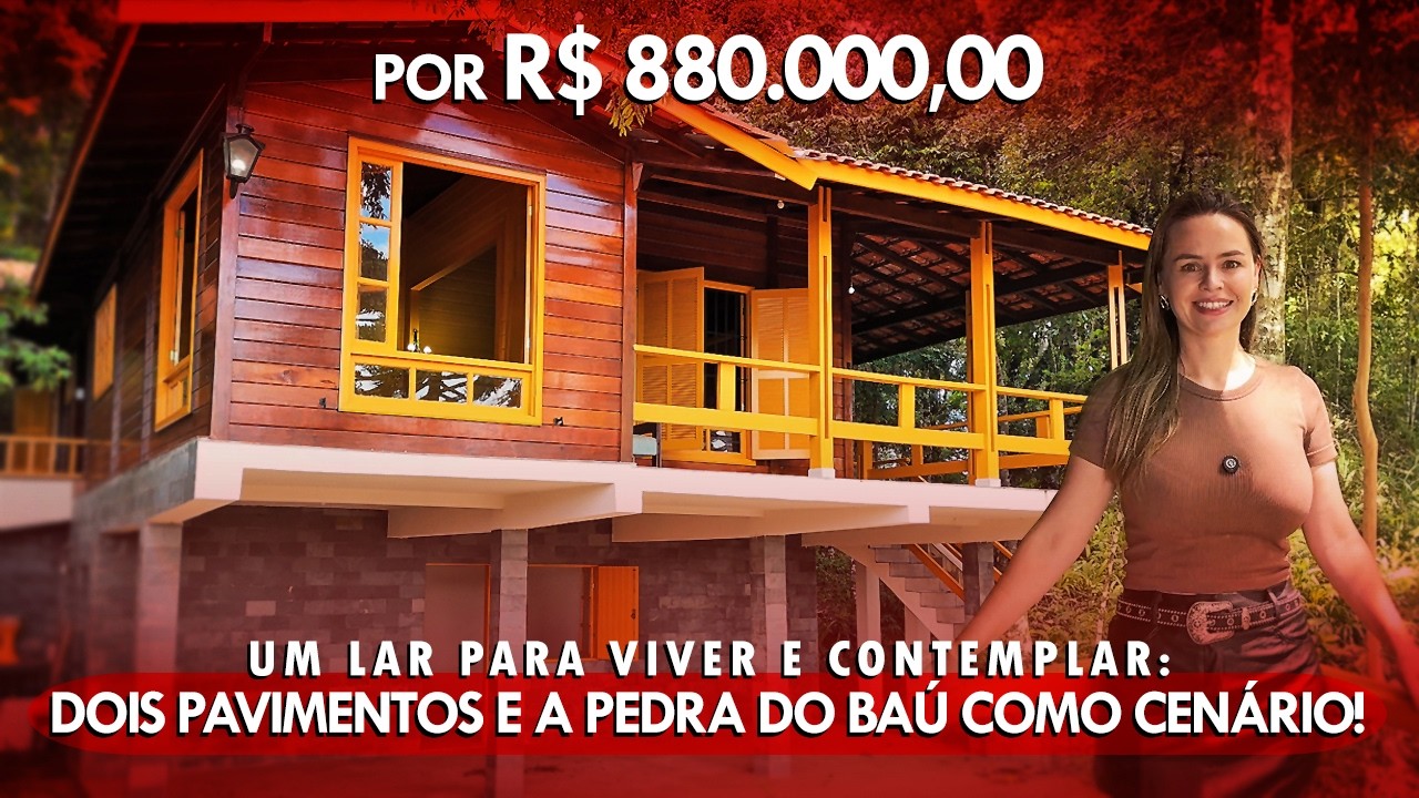 🍁 Onde o Conforto Encontra a Paisagem: Casa em um terreno de 2.090 m², com Vista para a Pedra do Baú