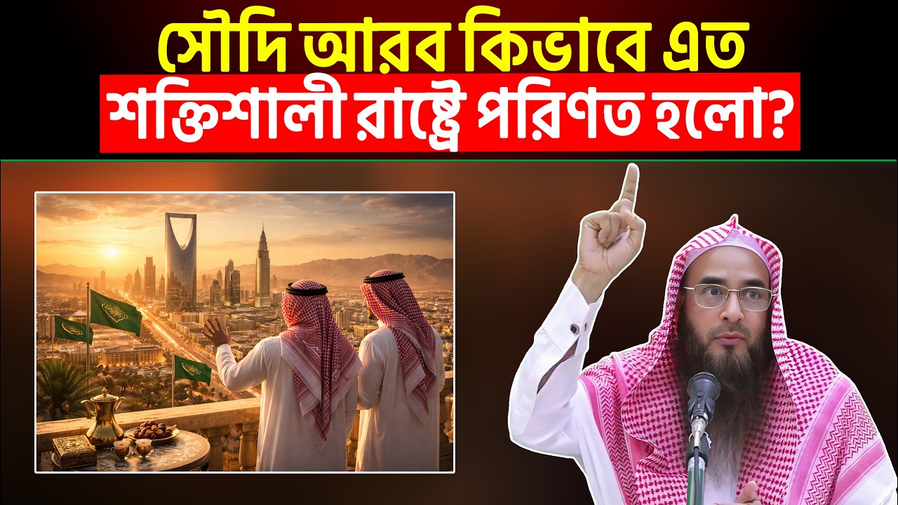 সৌদি আরব কিভাবে এত শক্তিশালী রাষ্ট্রে পরিণত হলো? Sheikh Motiur Rahman Madani
