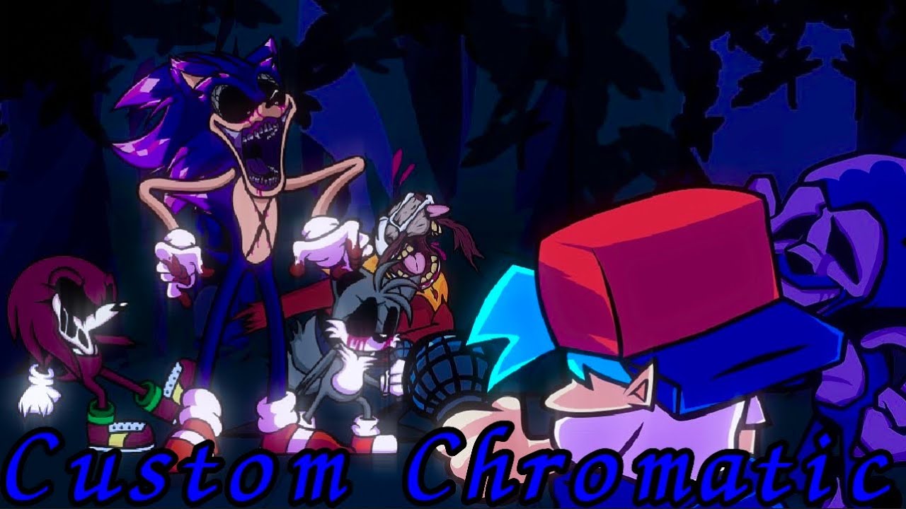 Four Way Fracture (But I Use Custom Chromatics) FNF Triple Trouble Remix