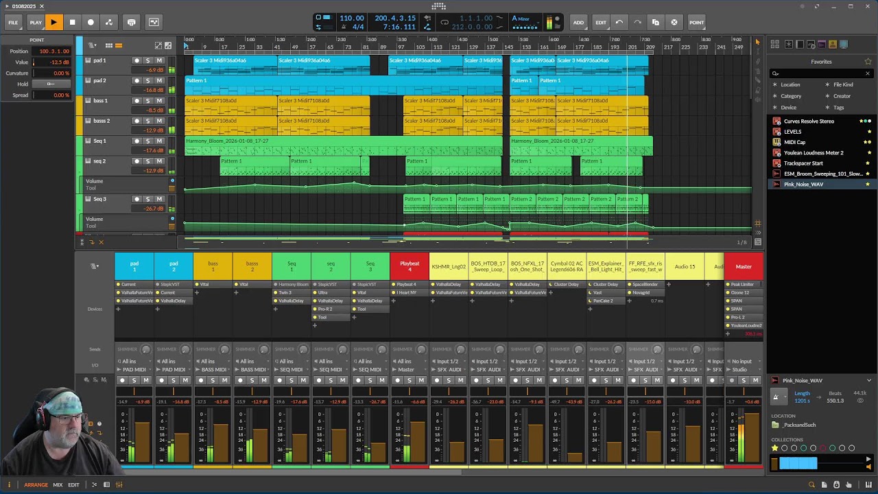 Making Noise Weekend Edition - track finishing and an experiement
