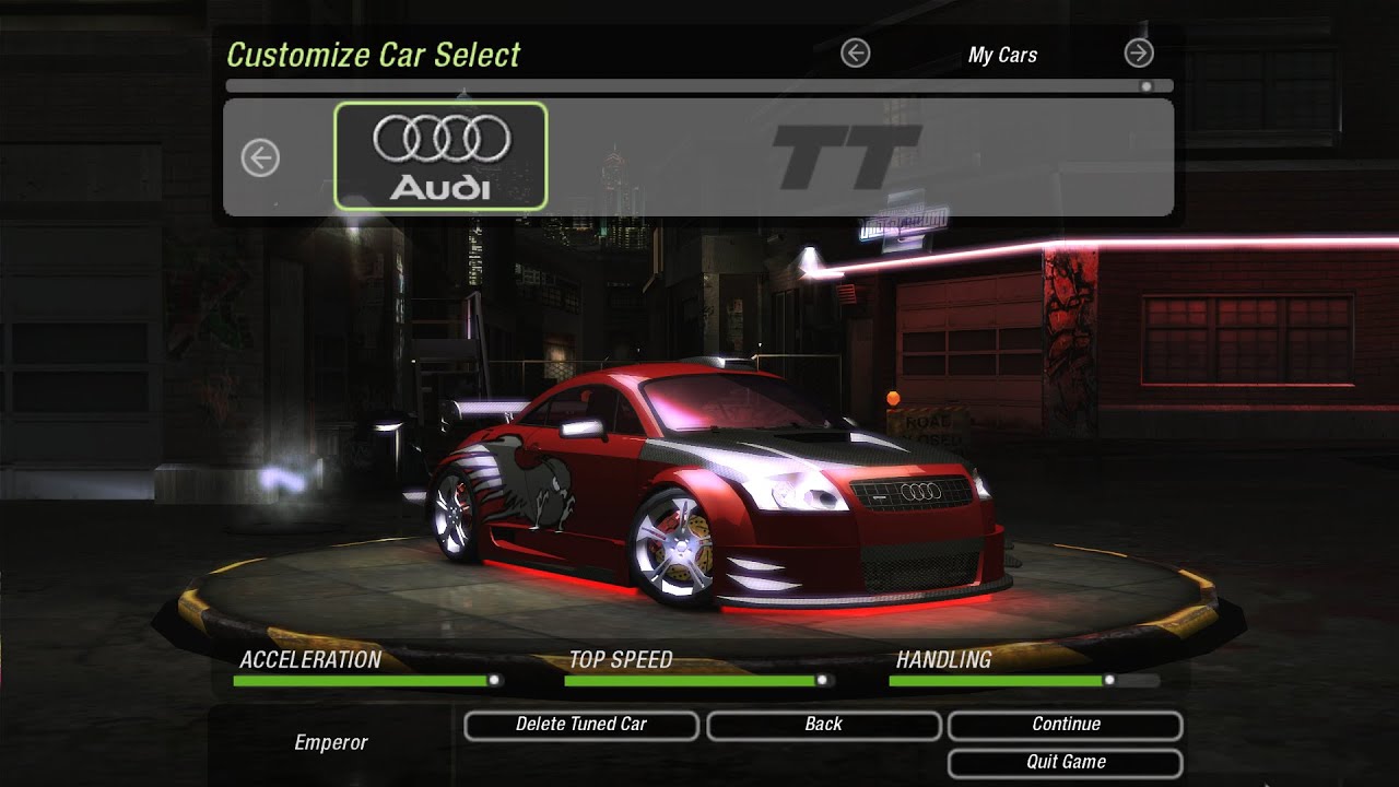 NFS Underground 2 | Audi TT | Customization and Gameplay