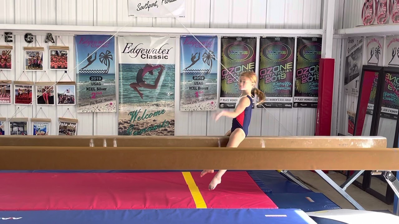 Xcel Silver beam routine