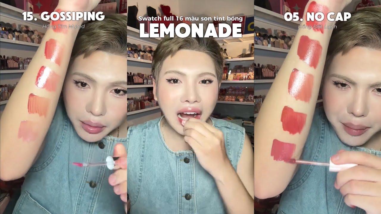 SWATCH FULL 16 M&Agrave;U SON TINT B&Oacute;NG LEMONADE | NGHĨA I L&Iacute;T SON 