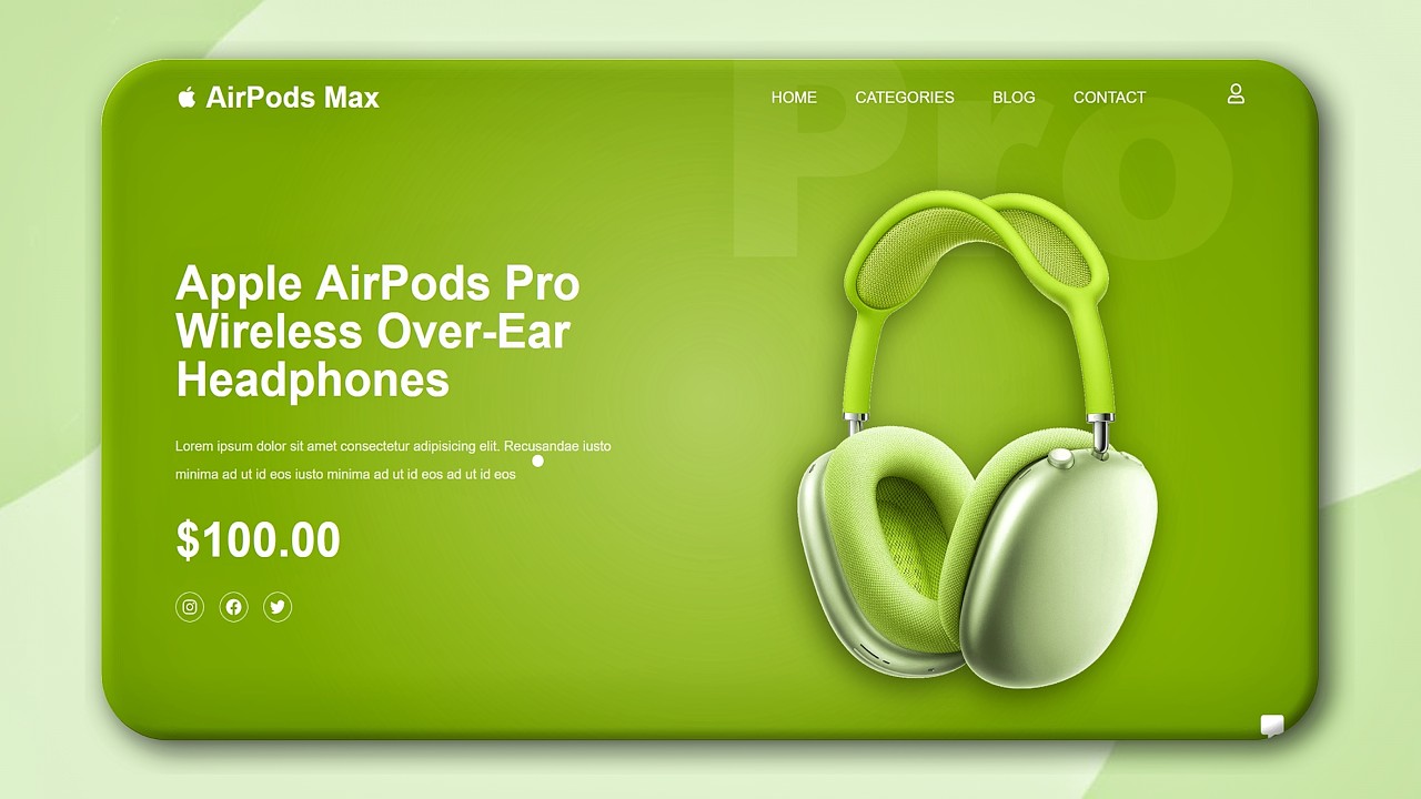 🔥Адаптивный анимированный сайт Airpods Heropage | Пользовательский анимированный слайдер с ReactJ...