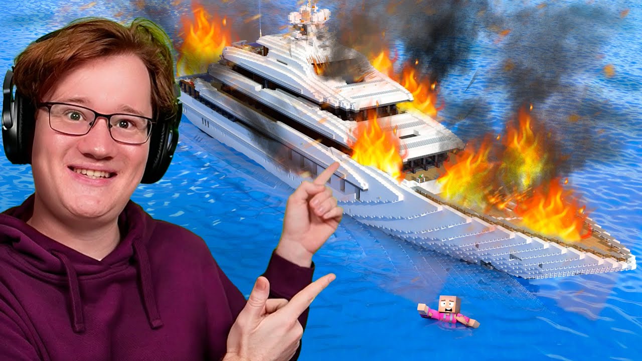 ECHTES SCHIFF mit MINECRAFT MODS BAUEN..